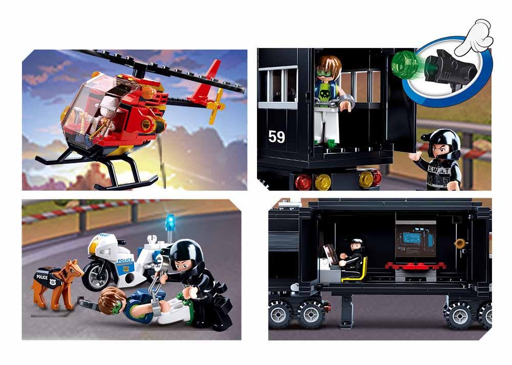 Bộ đồ chơi lắp ráp mô hình Cảnh Sát Sluban