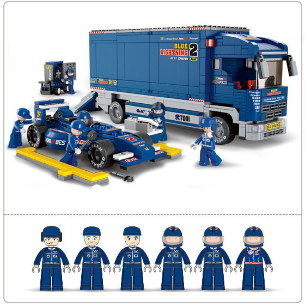 Bộ đồ chơi lắp ráp mô hình Cứu Hộ Xe Đua F1 SLUBAN