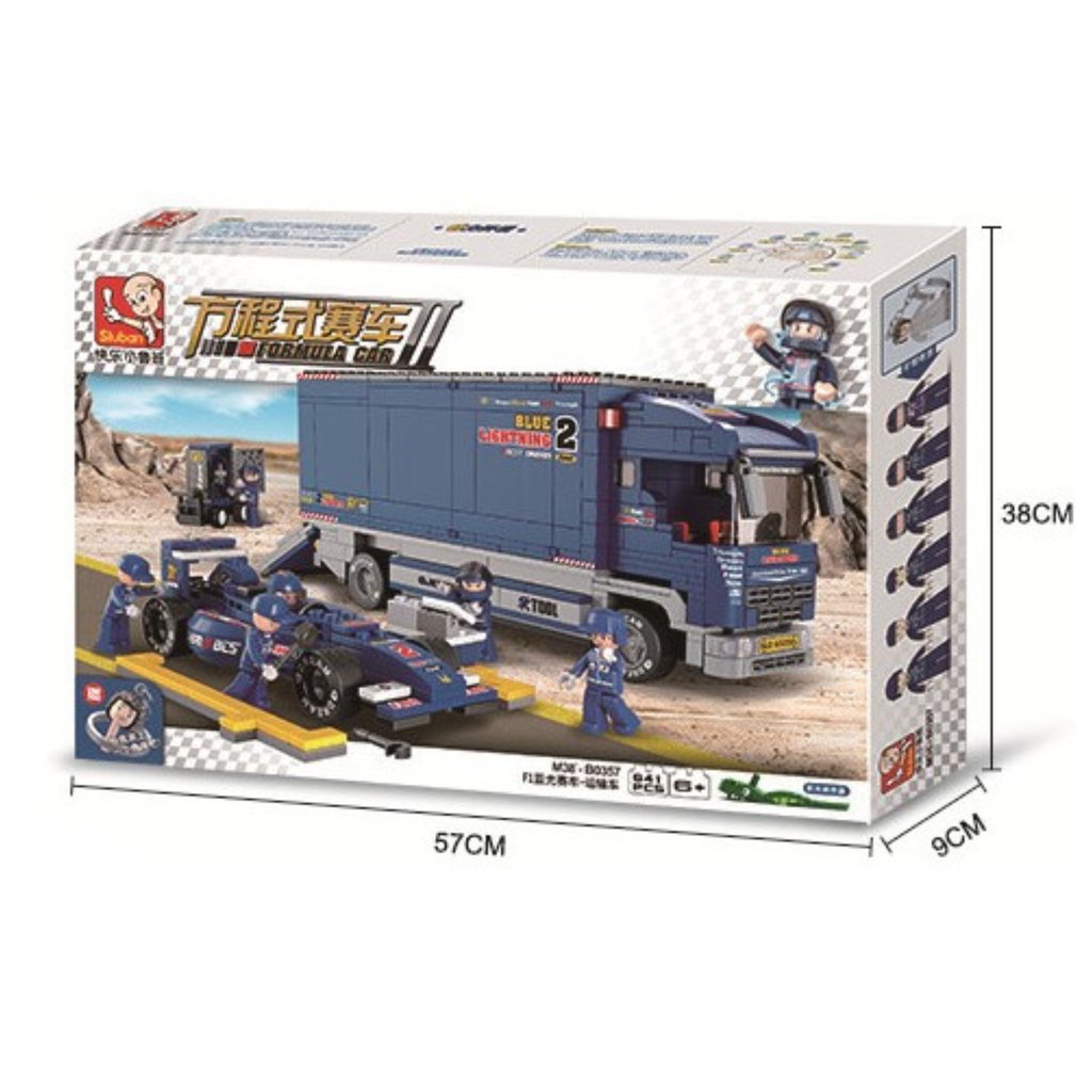 Bộ đồ chơi lắp ráp mô hình Cứu Hộ Xe Đua F1 SLUBAN