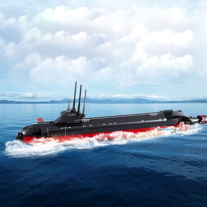 Mô hình lắp ráp tàu ngầm quân sự Sluban