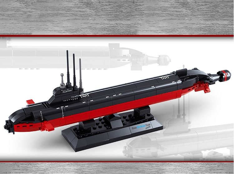 Mô hình lắp ráp tàu ngầm quân sự Sluban