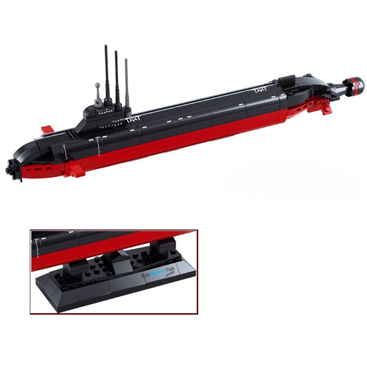 Mô hình lắp ráp tàu ngầm quân sự Sluban