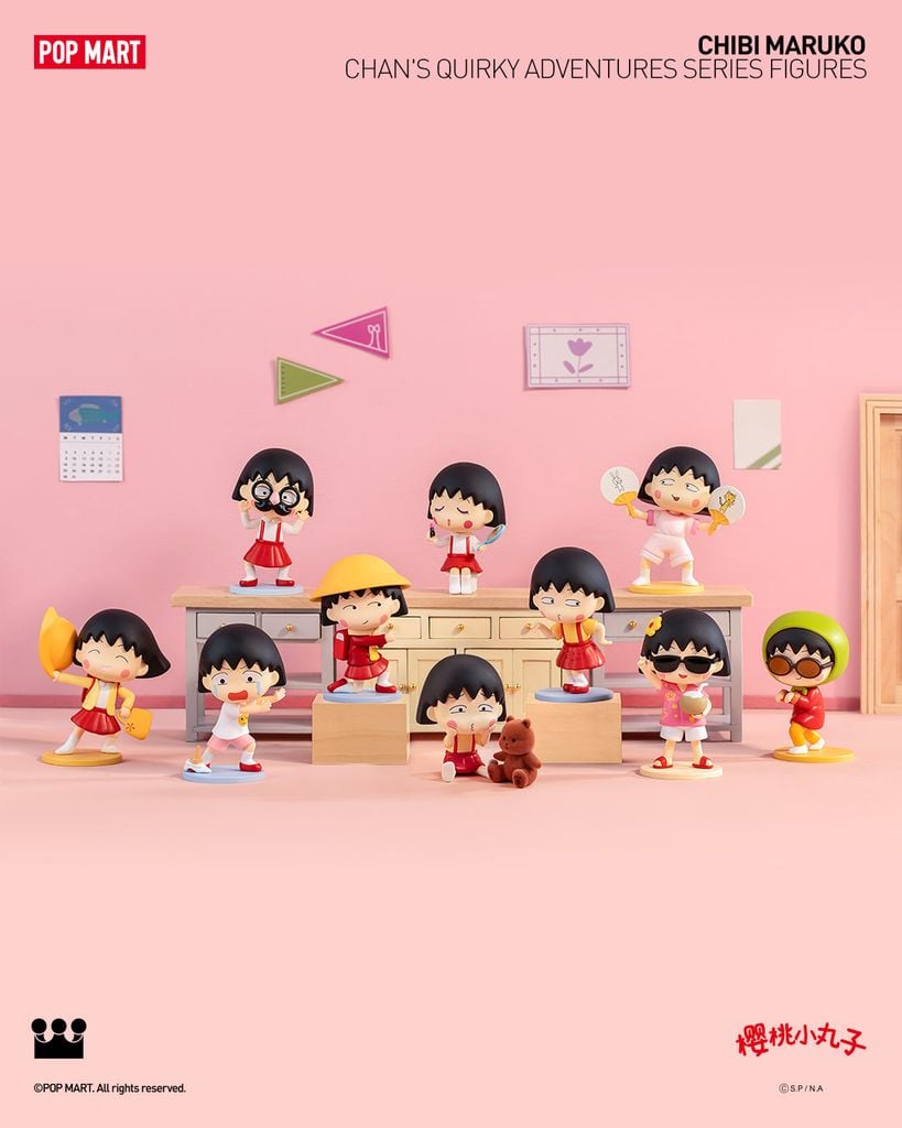Mô hình đồ chơi Blind box Chibi Maruko-chan's Quirky Adventures Series Figures POP MART