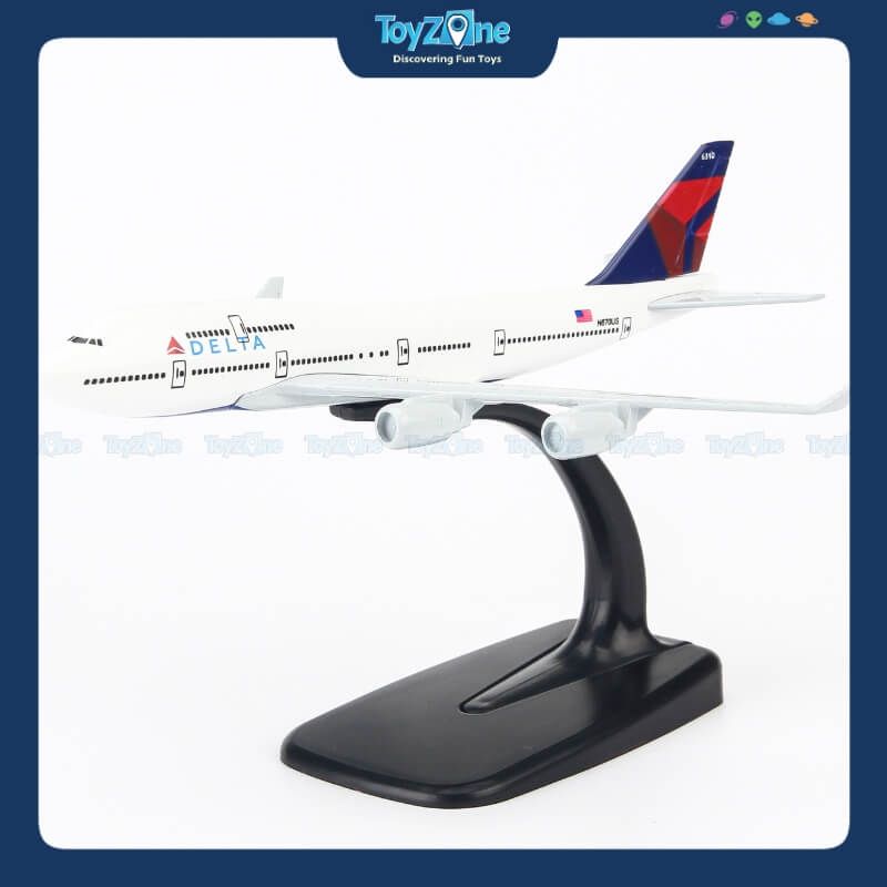 Mô hình máy bay Delta Air Lines Boeing B747 16cm Everfly