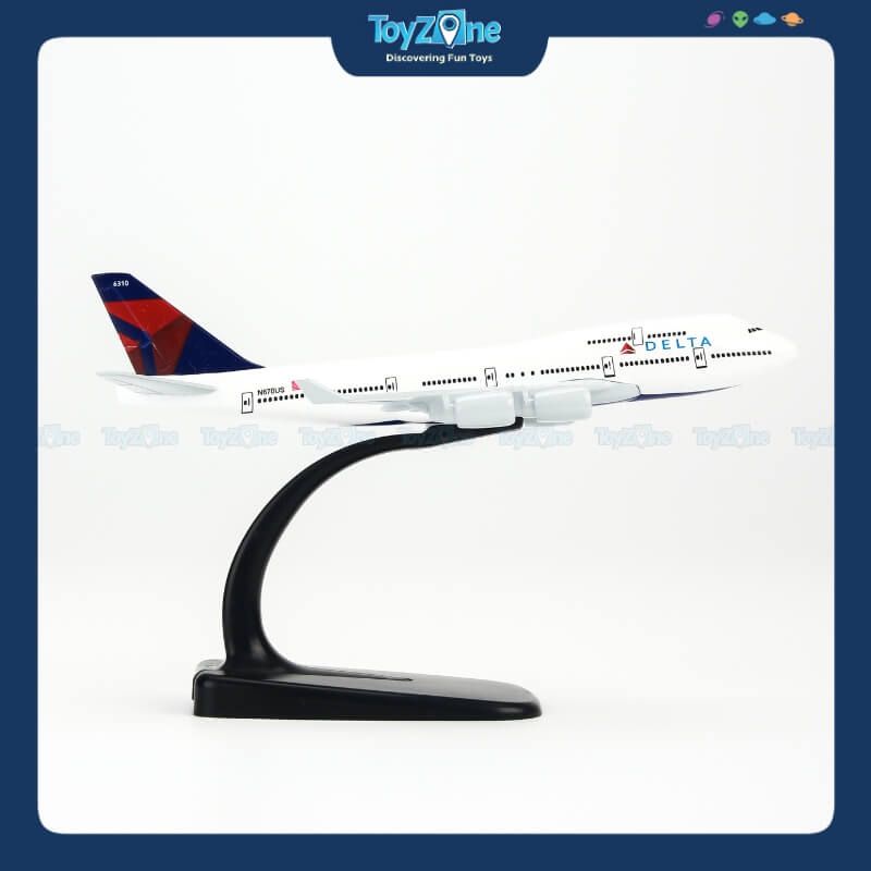 Mô hình máy bay Delta Air Lines Boeing B747 16cm Everfly