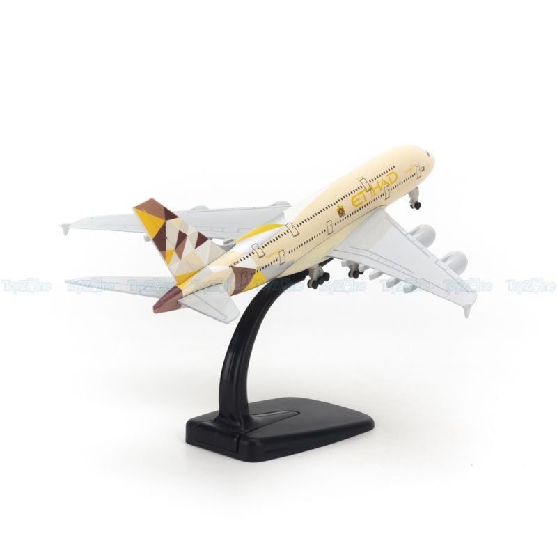 Mô hình máy bay Etihad Airways Airbus A380 20cm Everfly