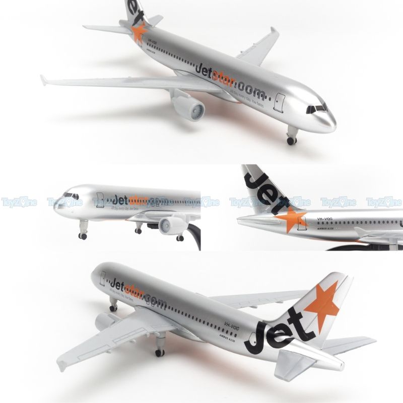 Mô hình máy bay Jetstar Airways Airbus A320 20cm Everfly V&G 71