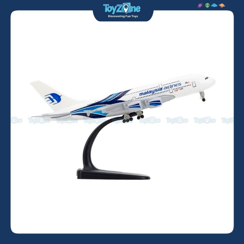 Mô hình máy bay Malaysia Airlines Airbus A380 20cm Everfly
