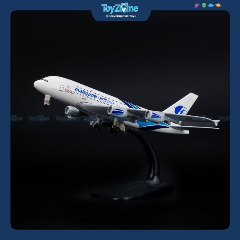 Mô hình máy bay Malaysia Airlines Airbus A380 20cm Everfly