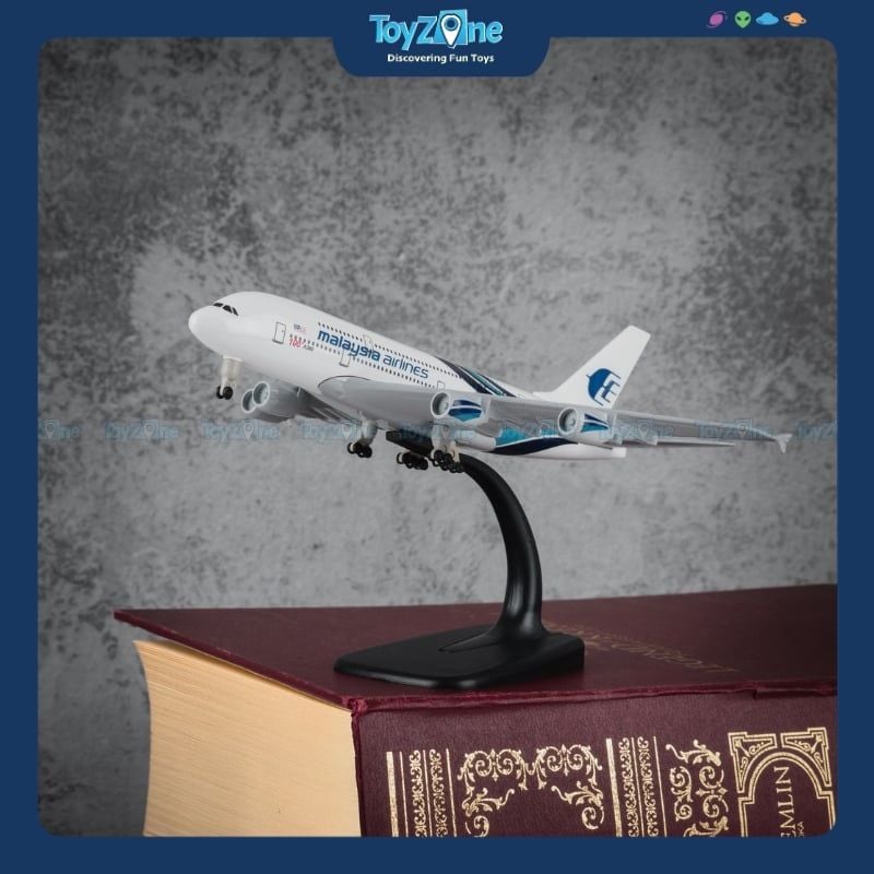 Mô hình máy bay Malaysia Airlines Airbus A380 20cm Everfly
