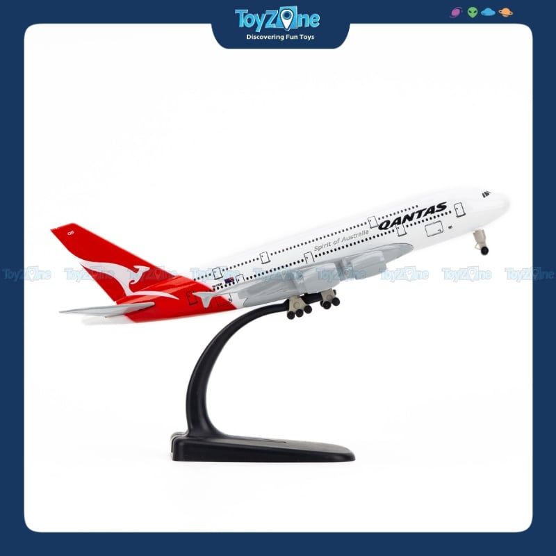 Mô hình máy bay Qantas Airbus A380 20cm Everfly