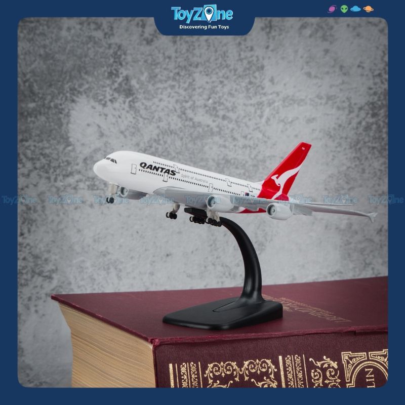 Mô hình máy bay Qantas Airbus A380 20cm Everfly