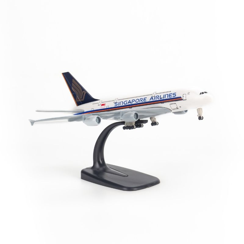 Mô hình máy bay Singapore Airbus A380 20cm Everfly