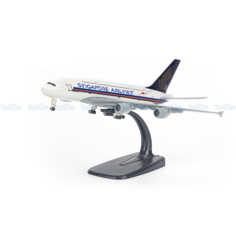 Mô hình máy bay Singapore Airbus A380 20cm Everfly
