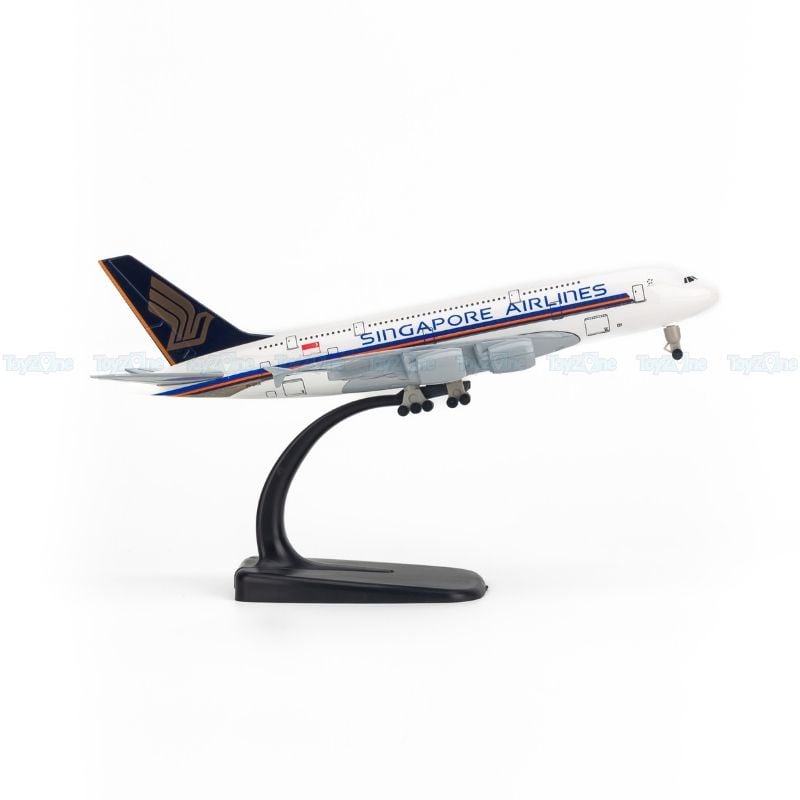 Mô hình máy bay Singapore Airbus A380 20cm Everfly