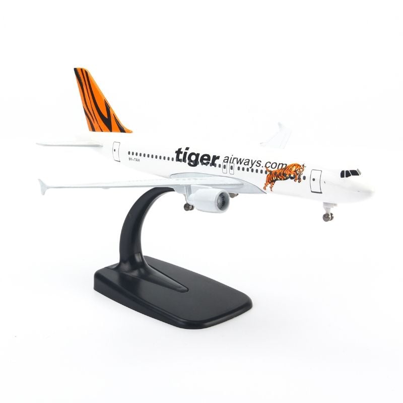 Mô hình máy bay Tiger Air Airbus A320 20cm Everfly V&G 72