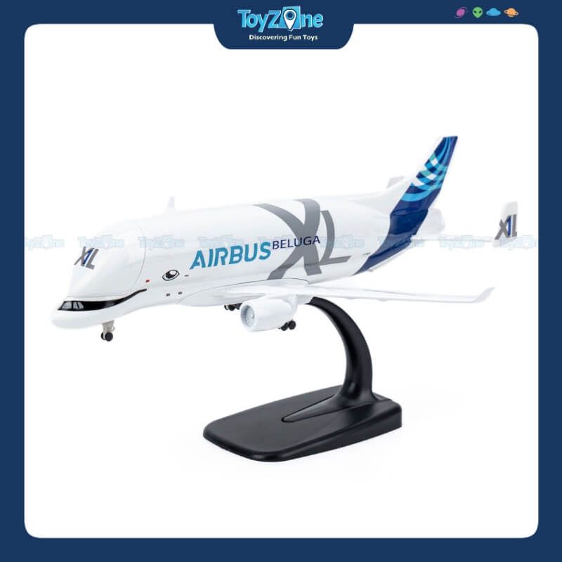 Mô hình máy bay vận tải Airbus Beluga XL A330-743L 20cm Everfly