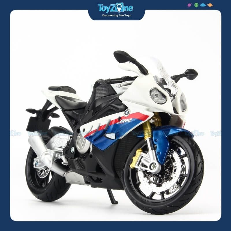 Mô hình mô tô BMW S1000RR White 1:12 Maisto