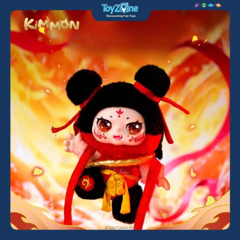 Mô hình Móc khóa Gấu bông Kimmon Nezha Flame Yuanling Limited Edition Plush NAYANAYA
