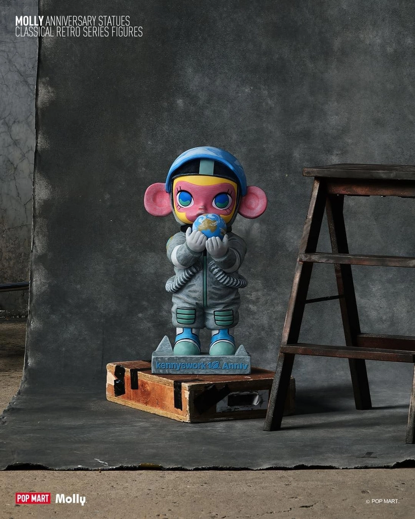 Mô hình đồ chơi Blind box Molly Anniversary Statues Classical Retro (Tượng Kỷ Niệm Cổ Điển) POP MART