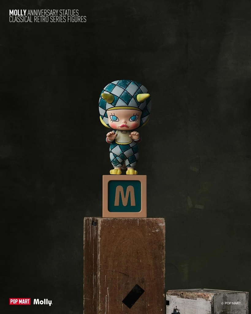 Mô hình đồ chơi Blind box Molly Anniversary Statues Classical Retro (Tượng Kỷ Niệm Cổ Điển) POP MART
