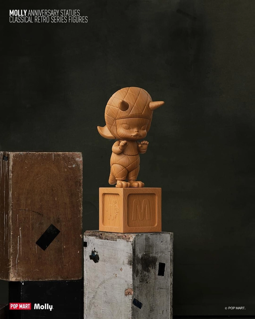 Mô hình đồ chơi Blind box Molly Anniversary Statues Classical Retro (Tượng Kỷ Niệm Cổ Điển) POP MART
