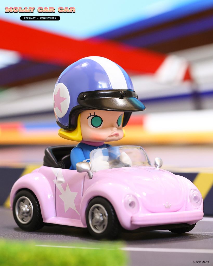 Mô hình đồ chơi Blind box Molly Car Car Series POP MART
