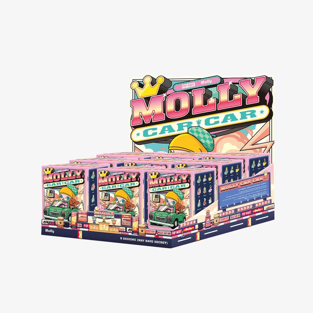 Mô hình đồ chơi Blind box Molly Car Car Series POP MART