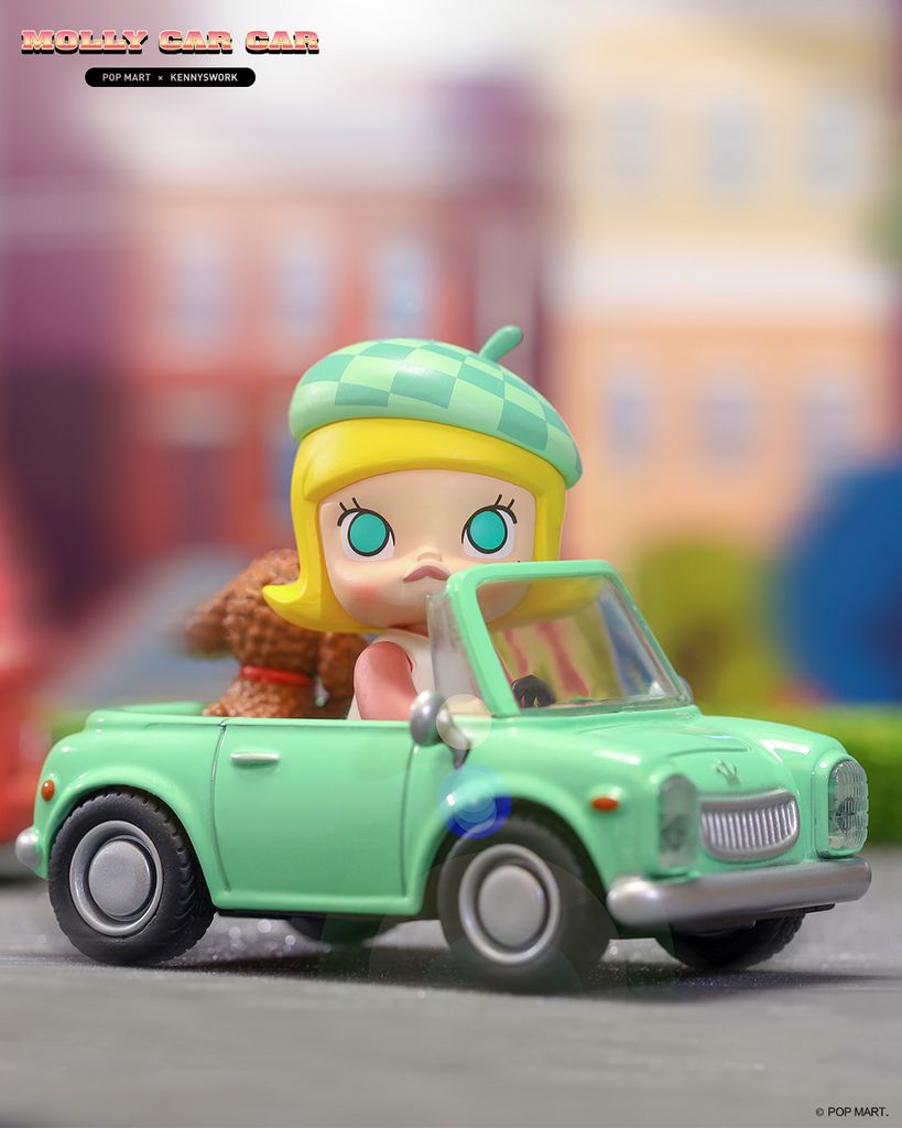 Mô hình đồ chơi Blind box Molly Car Car Series POP MART