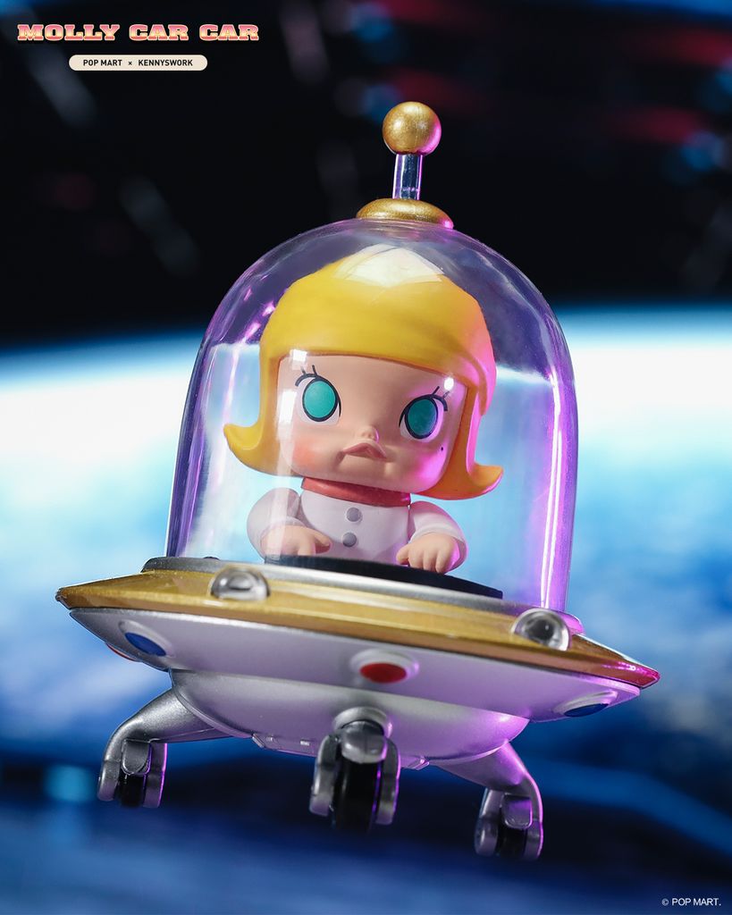 Mô hình đồ chơi Blind box Molly Car Car Series POP MART