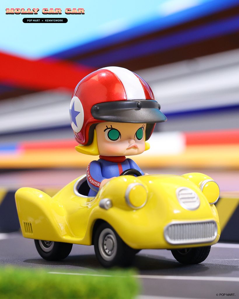 Mô hình đồ chơi Blind box Molly Car Car Series POP MART