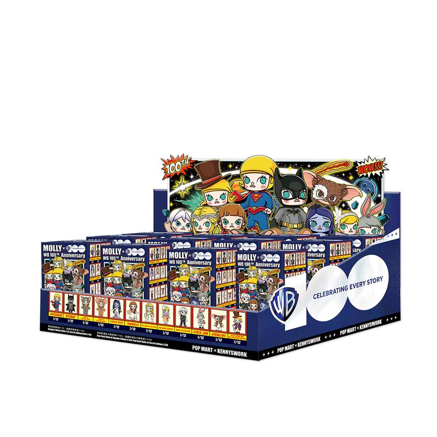 Mô hình đồ chơi Blind box Molly x Warner Bros.100th Anniversary Series (Phiên Bản Kỷ Niệm 100 Năm Warner Bros) POP MART