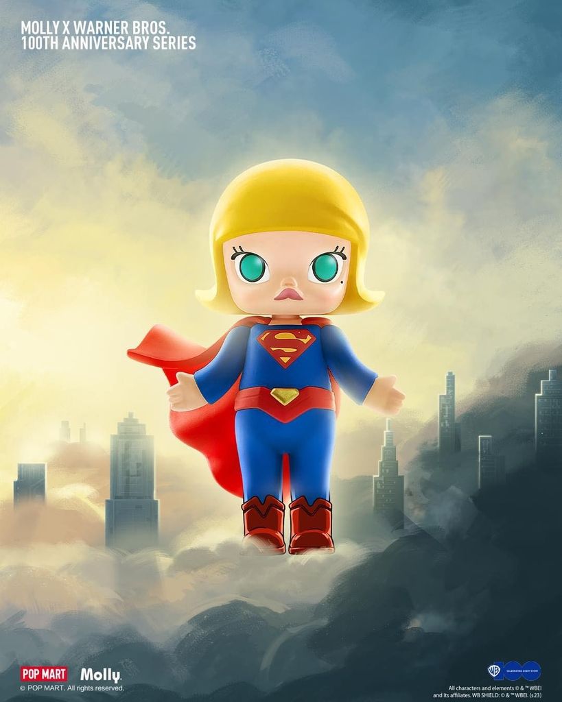 Mô hình đồ chơi Blind box Molly x Warner Bros.100th Anniversary Series (Phiên Bản Kỷ Niệm 100 Năm Warner Bros) POP MART