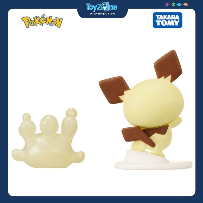 Mô hình Pokemon Pokepeace Doll Balloon Pichu & Milcery TAKARA TOMY
