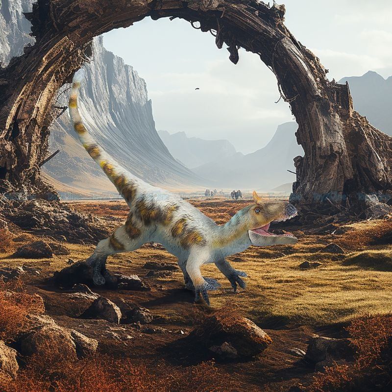 Mô hình Thằn Lằn Cổ Đại Cryolophosaurus 1:35 TNG