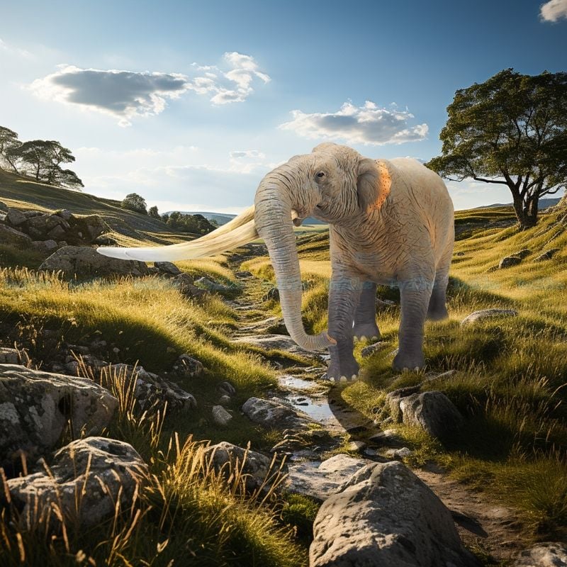 Mô hình Voi Cổ Đại Yellow River Stegodon 1:35 TNG