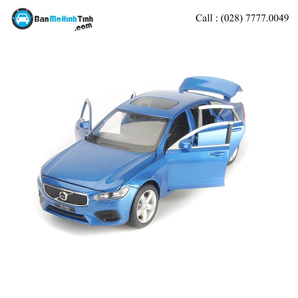 Mô hình xe Volvo S90 Blue 1:32 Jackiekim