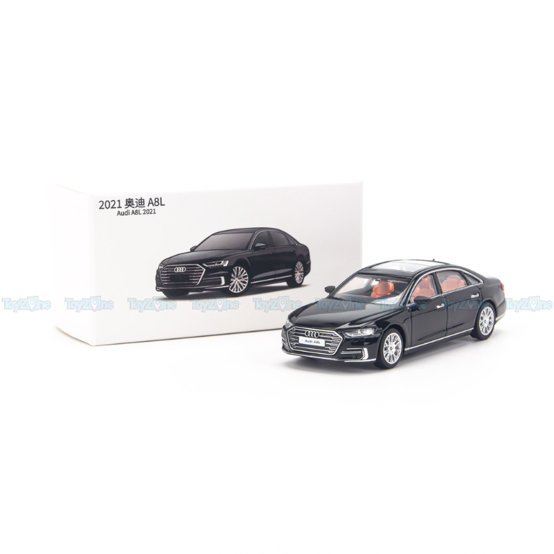 Mô hình xe Audi A8L 2021 1:64 JKM - Black
