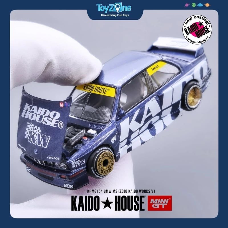 Mô hình xe BMW M3 ( E30 ) 1:64 KAIDO HOUSE x MiniGT