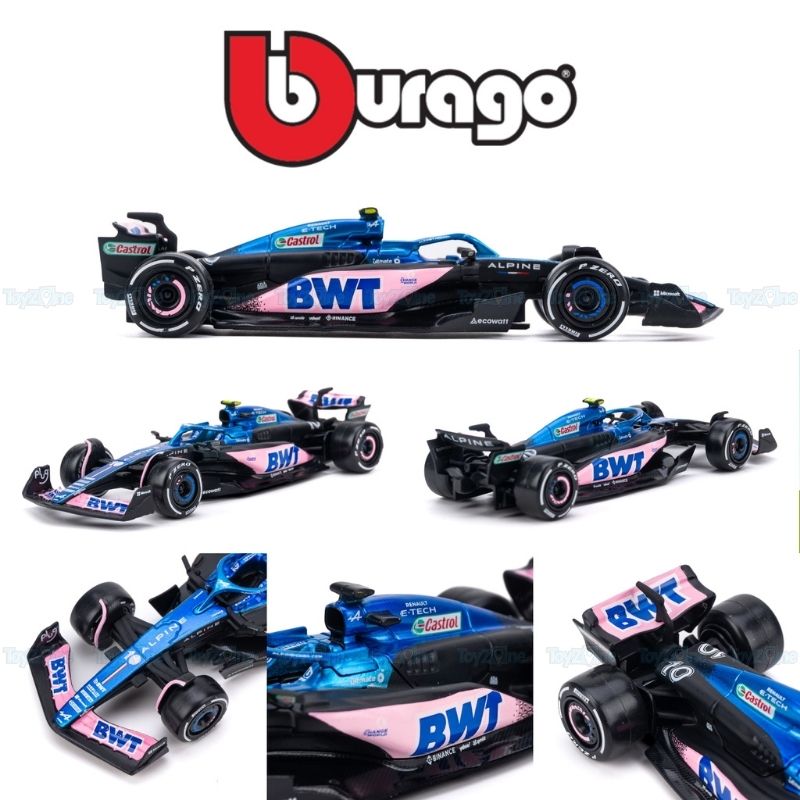 Mô hình xe F1 BWT Alpine Team A523 2023 1:43 BBURAGO