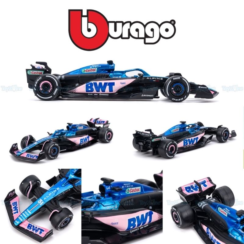 Mô hình xe F1 BWT Alpine Team A523 2023 1:43 BBURAGO