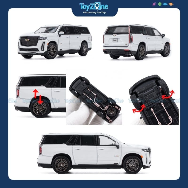Mô hình xe Cadillac Escalade ESV 2023 1:64 SHADOW PRO