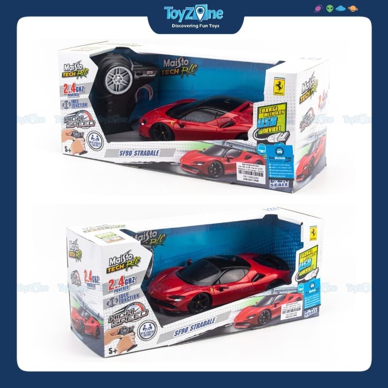 Mô hình xe điều khiển Ferrari SF90 Stradale 1:24 Maisto