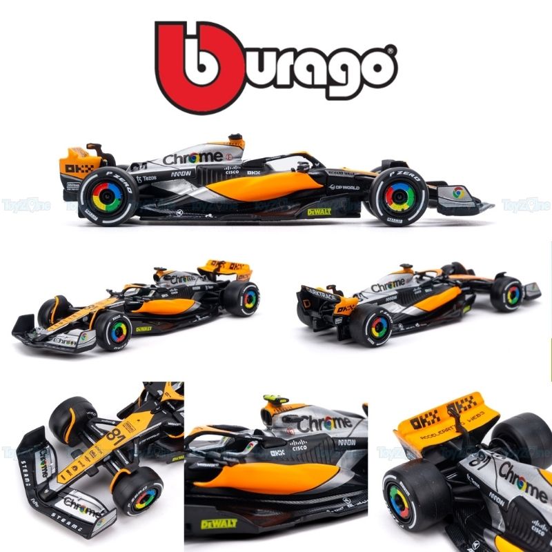 Mô hình xe F1 McLaren Team MCL60 2023 1:43 BBURAGO