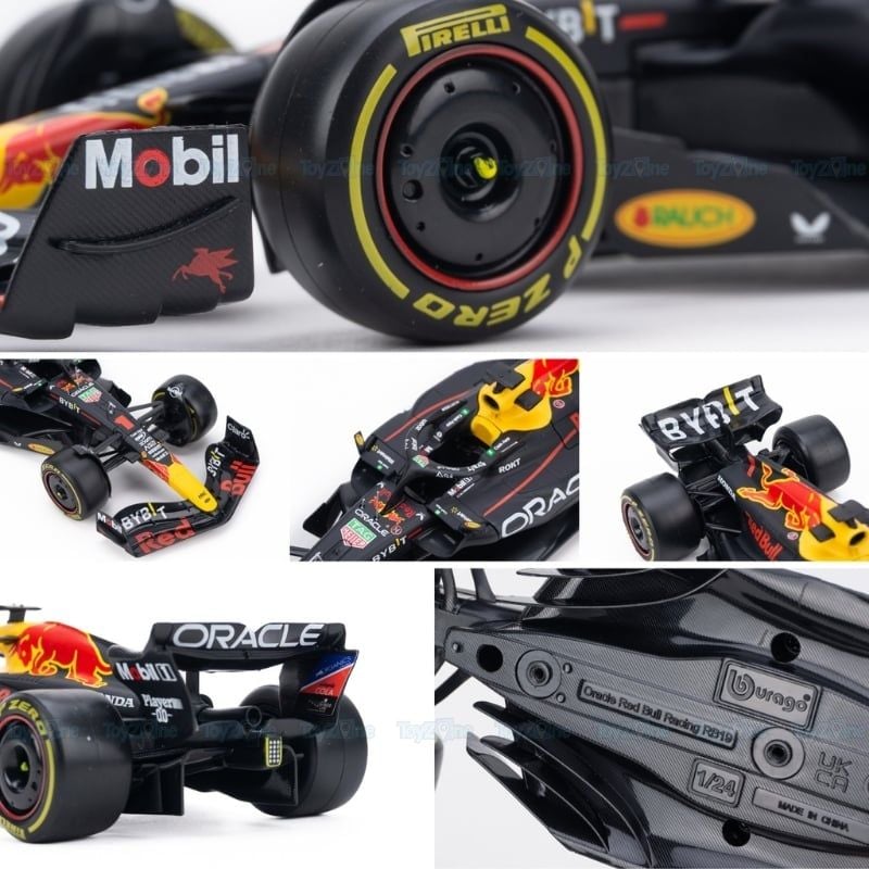 Mô hình xe F1 Oracle Red Bull RB19 W/ Driver 1:24 BBURAGO