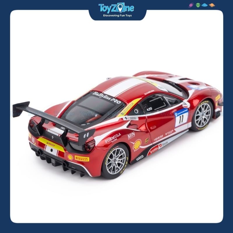 Mô hình xe Ferrari 488 Challenge Formula Racing 2017 1:24 BBURAGO