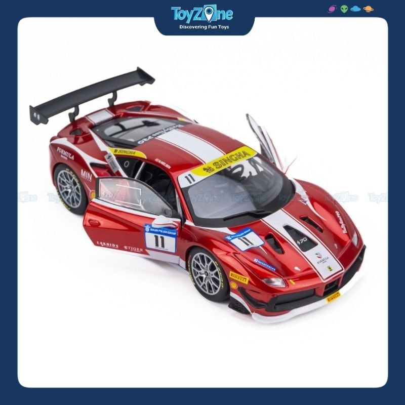 Mô hình xe Ferrari 488 Challenge Formula Racing 2017 1:24 BBURAGO