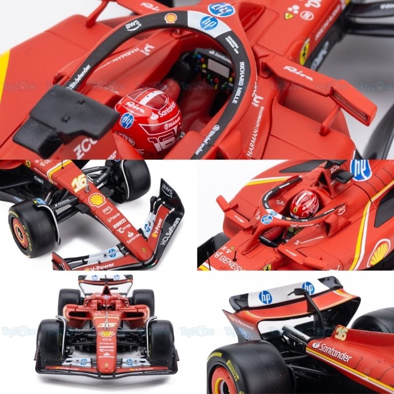 Mô hình xe Ferrari F1 SF-24 1:18 BBURAGO