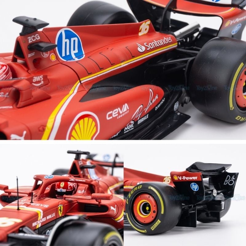 Mô hình xe Ferrari F1 SF-24 1:18 BBURAGO