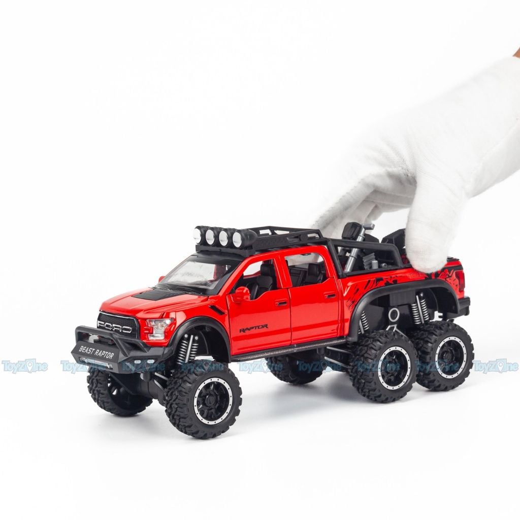 Mô hình xe Ford F-150 Raptor Off-Road Kings 6x6 1:32 Chezhi